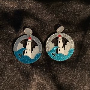 3/$22 Cutest lighthouse earrings!!!
